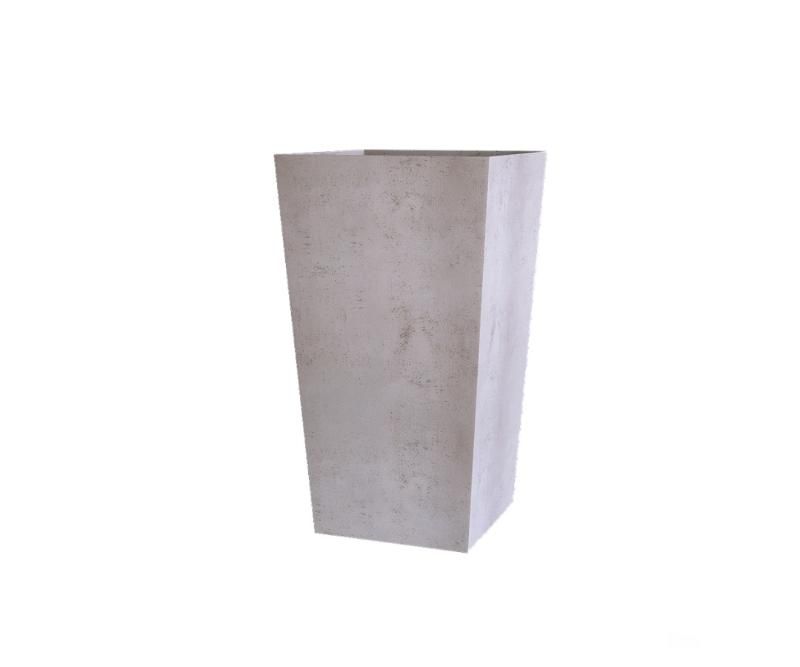 Кашпо Concretika Коник 30x30x50 Конкрит вайт фото 1