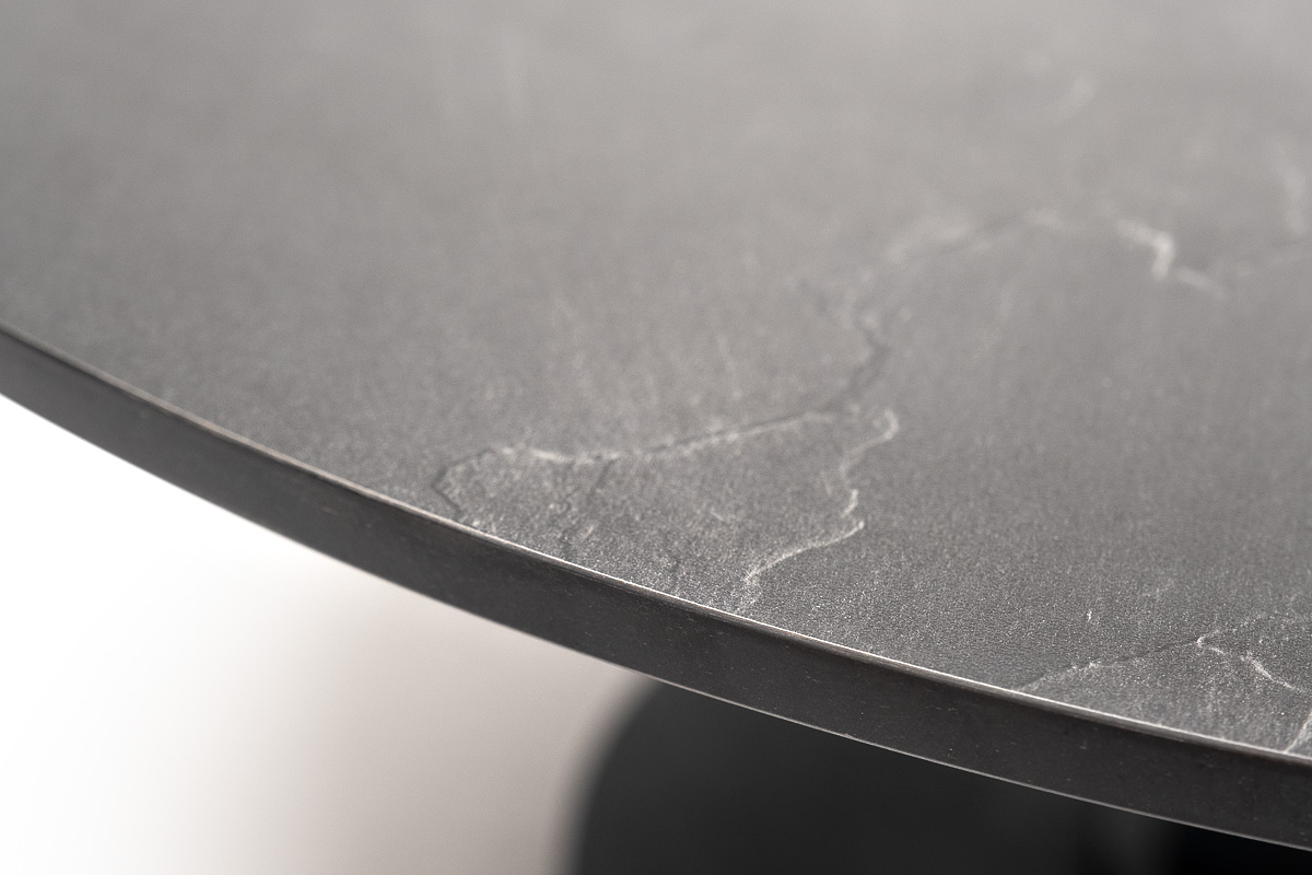 Чили интерьерный стол из HPL круглый Ø80 H32, цвет серый гранит фото 3