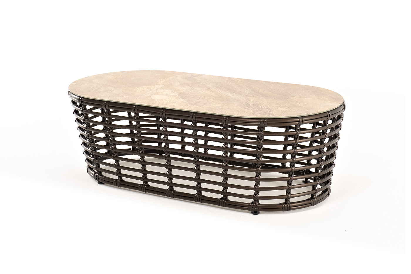 Валенсия журнальный столик из искусственного ротанга, цвет бронзовый фото 3