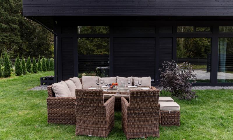 Угловой комплект Zorro Plus Double Royal Family из искусственного ротанга, цвет коричневый фото 4