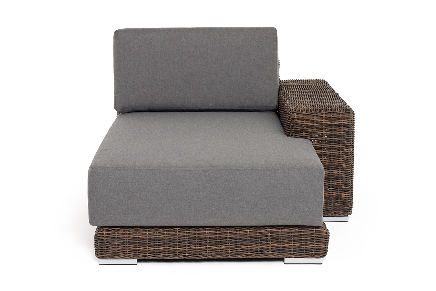 Капри кушетка из искусственного ротанга, цвет коричневый фото 2