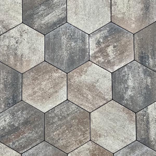 Тротуарная плитка Выбор Соты - Б.3.Ш.6 60 мм Листопад Песчаник фото 1