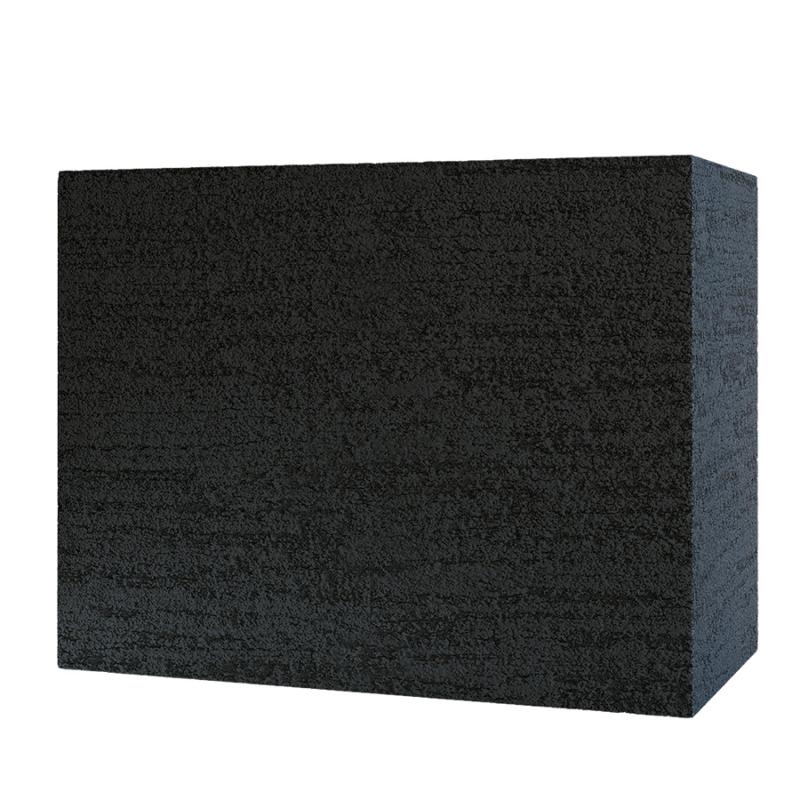 Кашпо Concretika Дивайдер 60x30x50 Эрозия черный фото 1