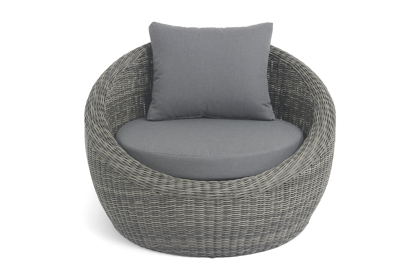 Барселона кресло из искусственного ротанга, цвет графит фото 3