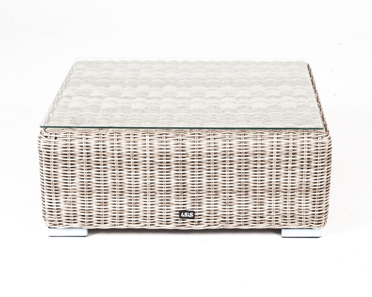 Лунго журнальный столик плетеный, цвет бежевый фото 2