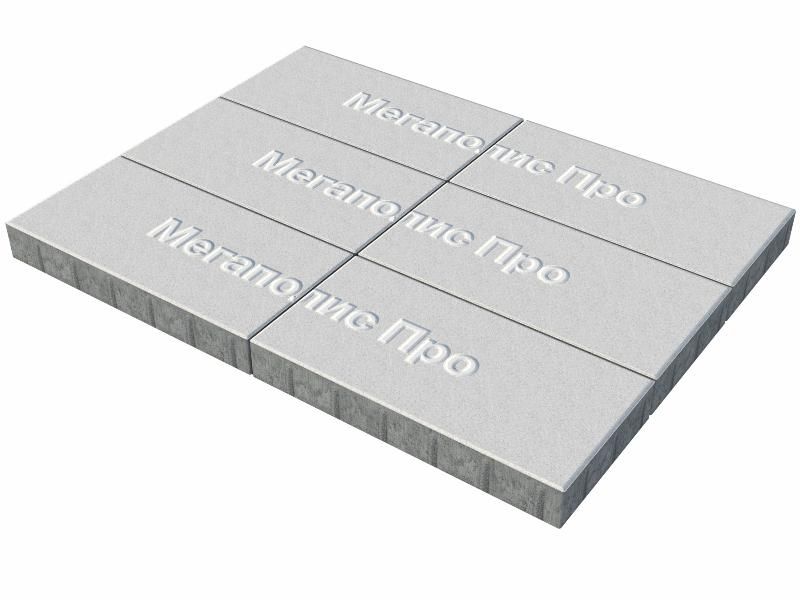 Тротуарная плитка Выбор Прямоугольник Б.5.П.10 600х300х100 мм Стандарт Белый фото 3