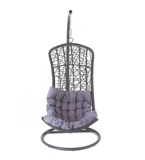 Подвесное кресло Виши 4SIS из искусственного ротанга, цвет коричневый фото 6