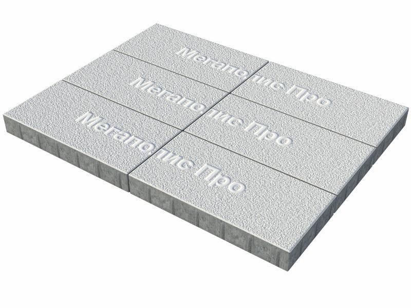 Тротуарная плитка Выбор Прямоугольник Б.5.П.10 600х300х100 мм Белый Гранит фото 3