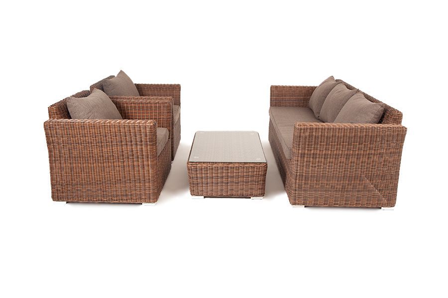 Лаунж-зона Капучино 4SIS из искусственного ротанга, цвет коричневый фото 2