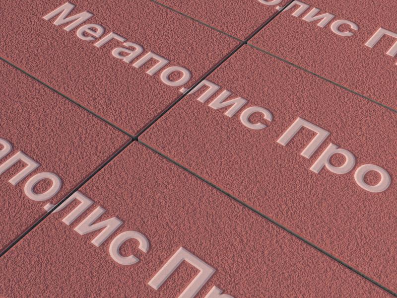 Тротуарная плитка Выбор Прямоугольник Б.5.П.10 600х300х100 мм Красный Гранит фото 2