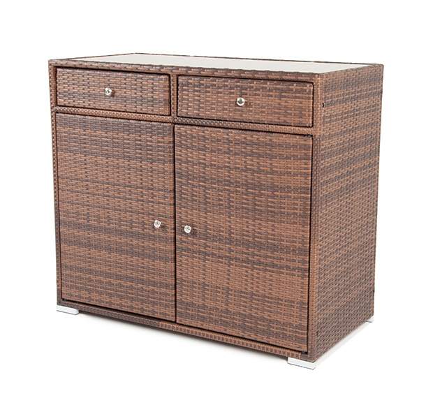 Мальта тумба плетеная из искусственного ротанга, цвет коричневый фото 1