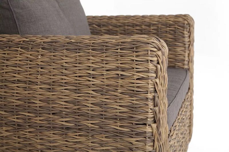 Кресло Кальяри 4SIS из искусственного ротанга (гиацинт), цвет соломенный фото 5