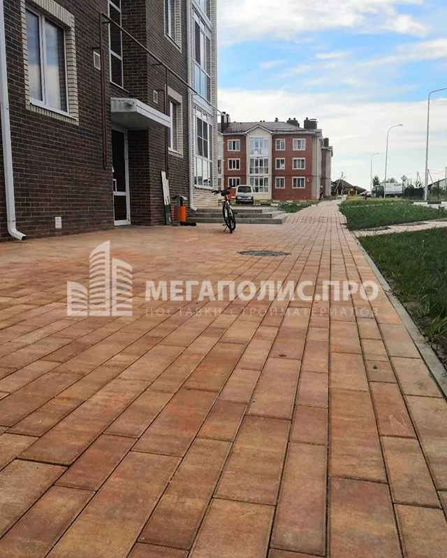Тротуарная плитка Braer Домино, 60 мм. COLOR MIX "Тип 1 Каньон" фото 6