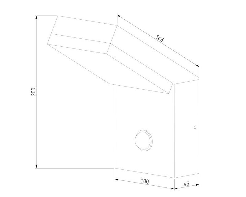 Уличный светильник Elektrostandard Sensor IP54 (с датчиком движения) 1541 TECHNO LED черный фото 5