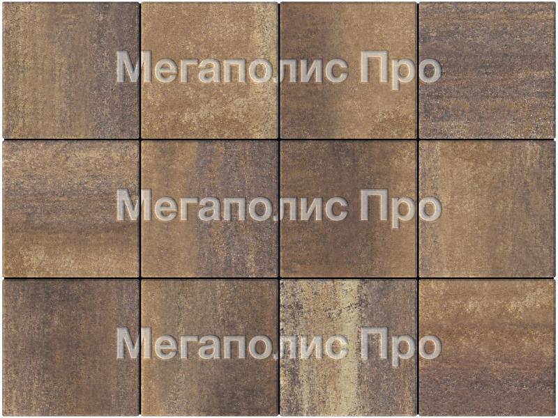 Тротуарные плиты Выбор Квадрат Б.1.К.6 300х300х60 мм Листопад Мокко фото 4