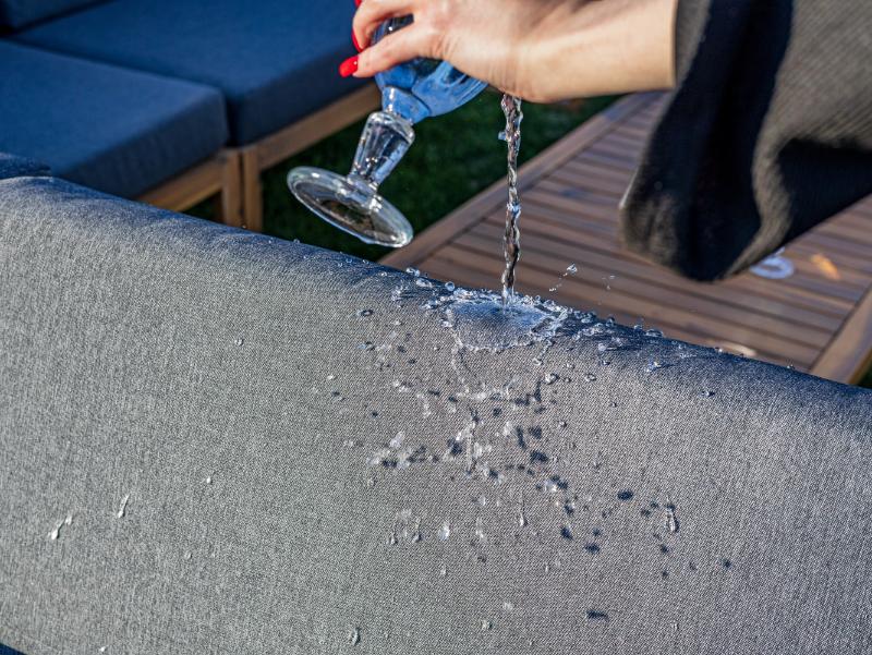 Лаунж-зона Brooklyn Royal Family из дерева с угловым диваном, цвет серый фото 11