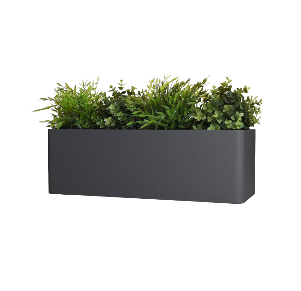 Кашпо TERRAFAKTURA Балконера 110x42x36 Маренго фото 1