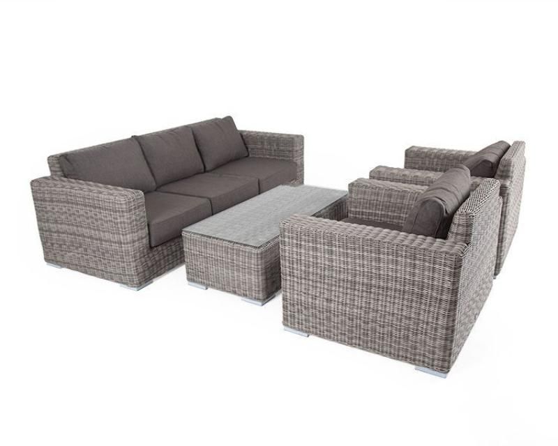 Лаунж-зона Боно 4SIS из искусственного ротанга, цвет серый фото 7