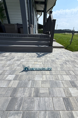 Проект «Монохромный рельеф». Тротуарная плитка Старый город Шунгит