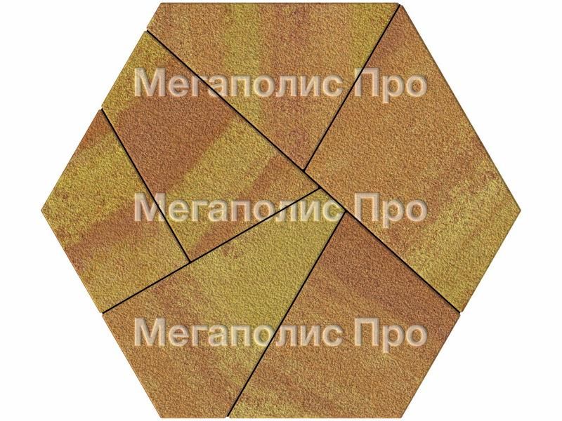 Тротуарная плитка Выбор Оригами Б.4.Фсм.8 80 мм Листопад Гранит Каир фото 3