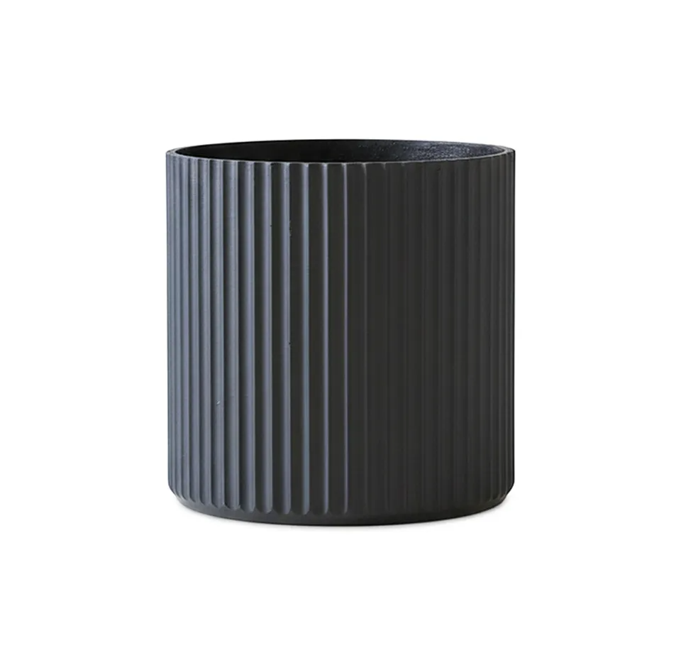 Кашпо TERRAFAKTURA Рифлоу D40H40 Маренго фото 2