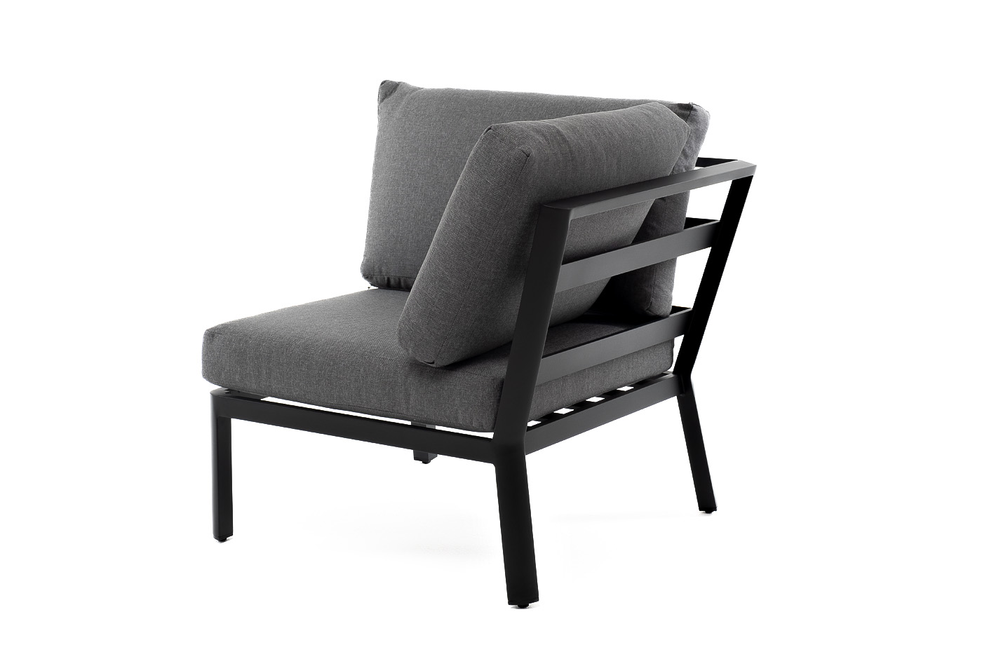 Париж модуль диванный алюминиевый угловой, цвет серый фото 3