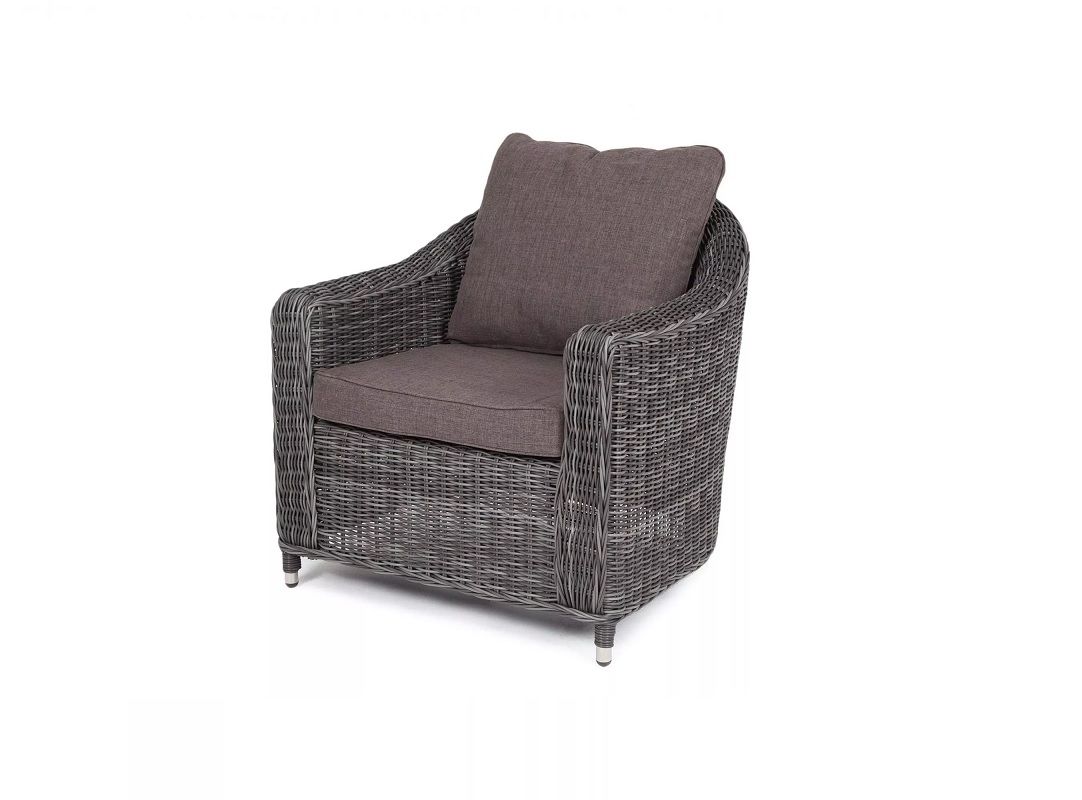 Кресло Кон Панна 4SIS из искусственного ротанга, цвет графит фото 1