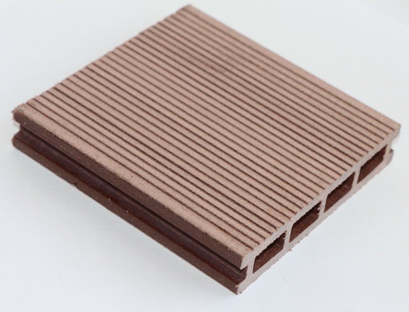 Террасная доска MasterDeck Classic 140мм*26мм узкий + широкий вельвет, цвет Тик фото 2