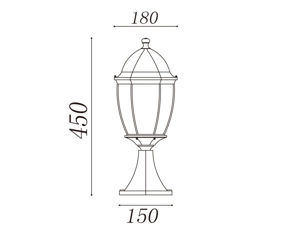 Уличный светильник De Markt Фабур 804040301 фото 7