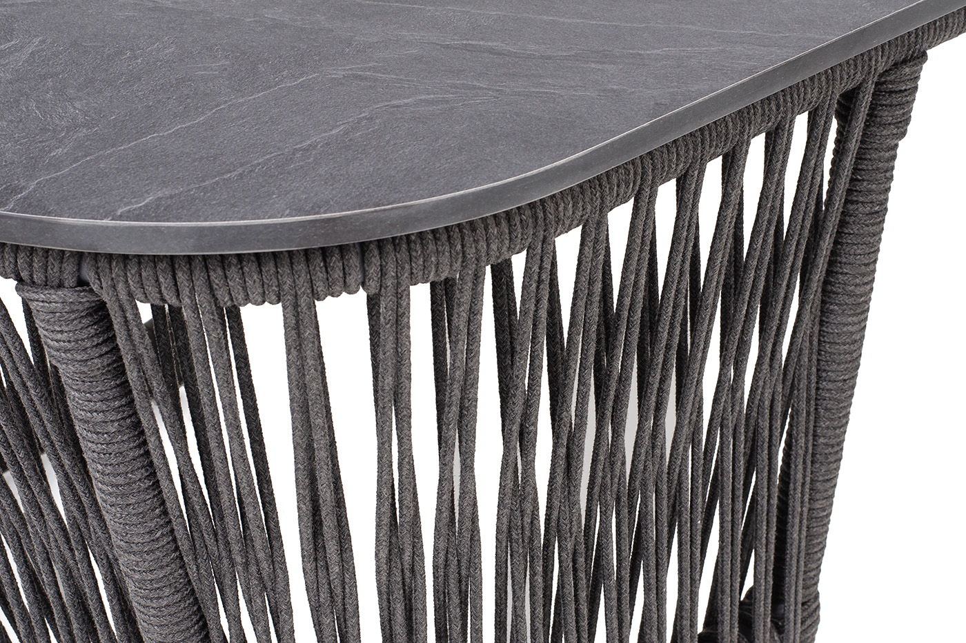 Лугано журнальный стол 76х76 H55 см из HPL, цвет серый гранит фото 5