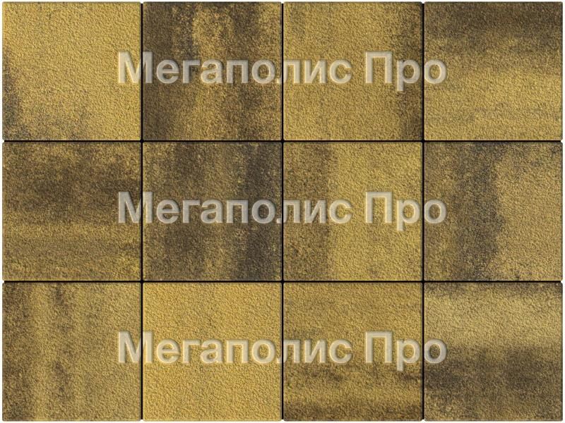 Тротуарные плиты Выбор Квадрат Б.1.К.6 300х300х60 мм Листопад Гранит Янтарь фото 4