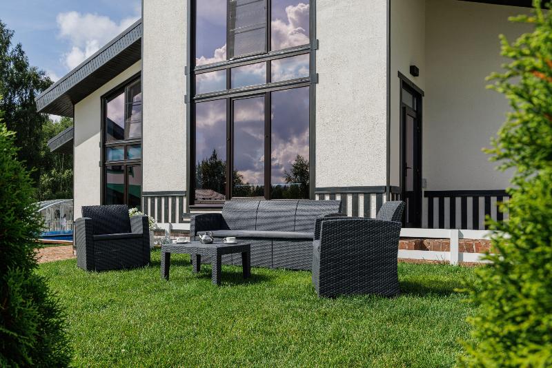 Обеденный комплект Lana M Royal Family из пластика, цвет графит фото 5