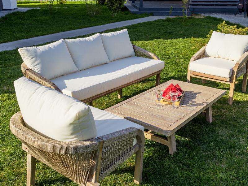 Лаунж-зона Michelle Royal Family из дерева, цвет бежевый фото 5