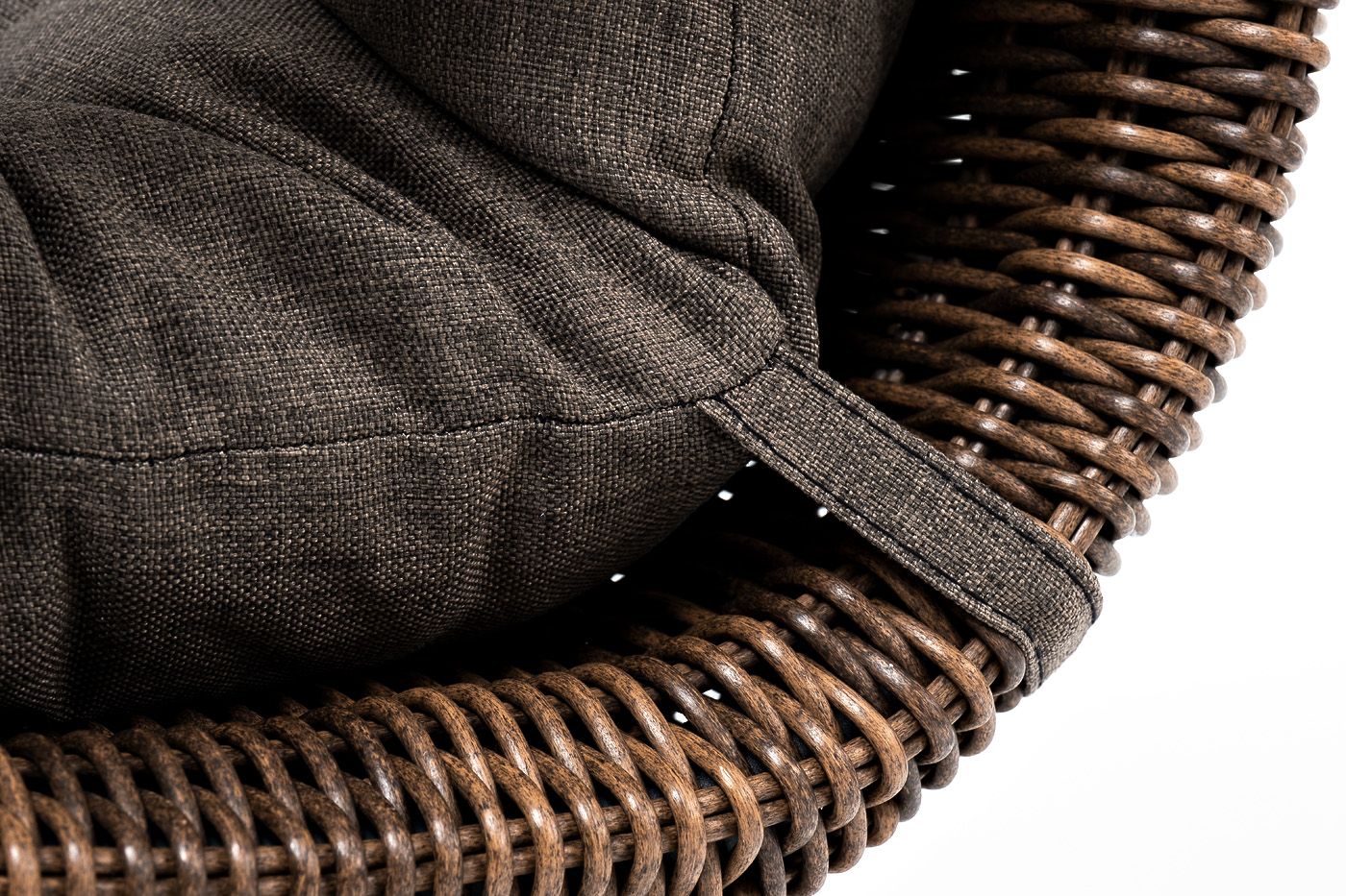 Плетеное кресло Толедо 4SIS из искусственного ротанга, цвет коричневый фото 2