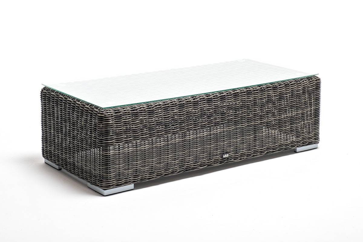 Боно журнальный столик из искусственного ротанга, цвет графит фото 3