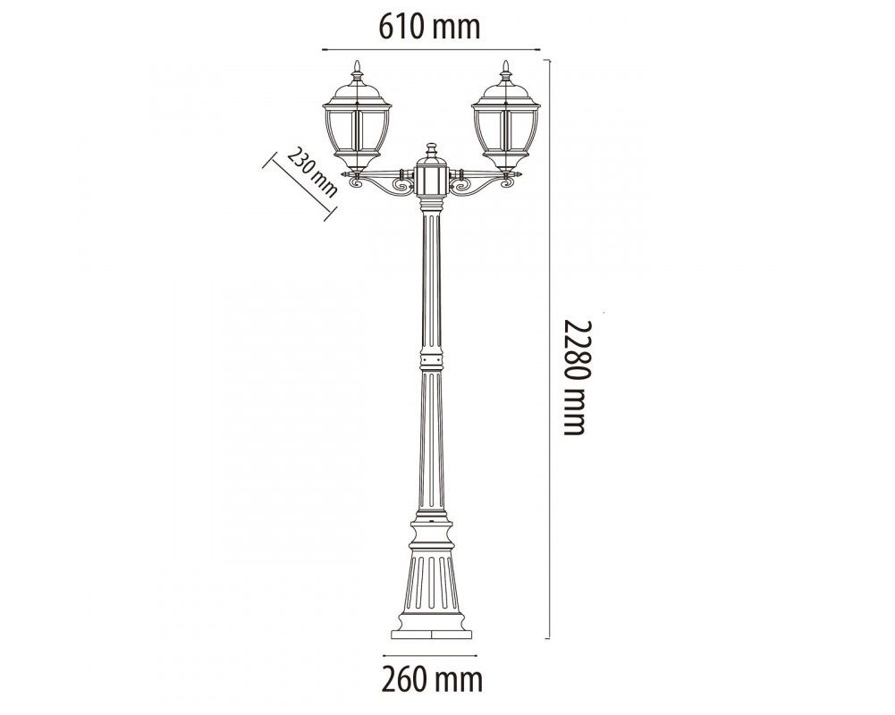 Уличный светильник De Markt Фабур 804040602 фото 4