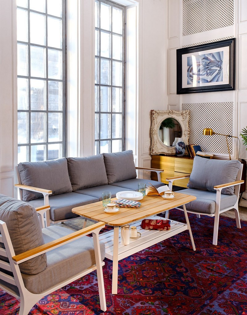 Диванная группа из алюминия CONCORDE L белая Joygarden фото 9