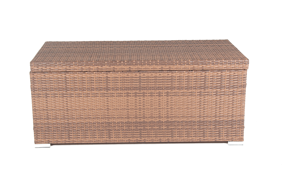 Порту сундук водонепроницаемый из искусственного ротанга, цвет коричневый фото 6