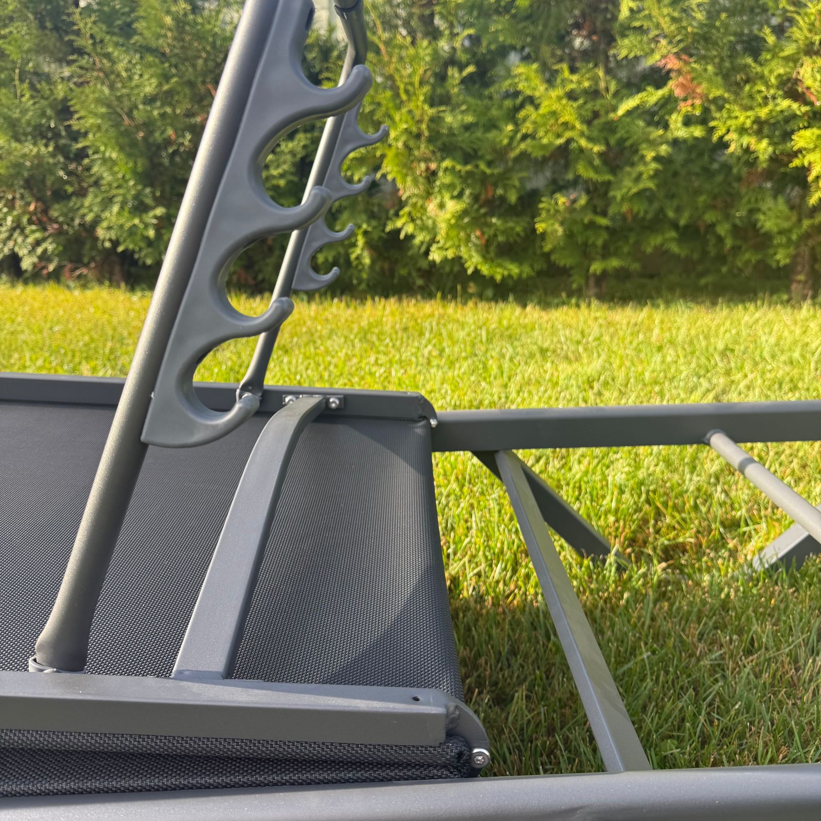 Шезлонг Enzo Royal Family из алюминия черный фото 2