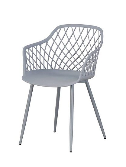 Стул Дайкири 4SIS пластиковый, цвет серый фото 1