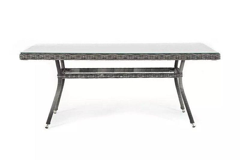 Плетеный стол Латте 4SIS из искусственного ротанга, цвет графит фото 2