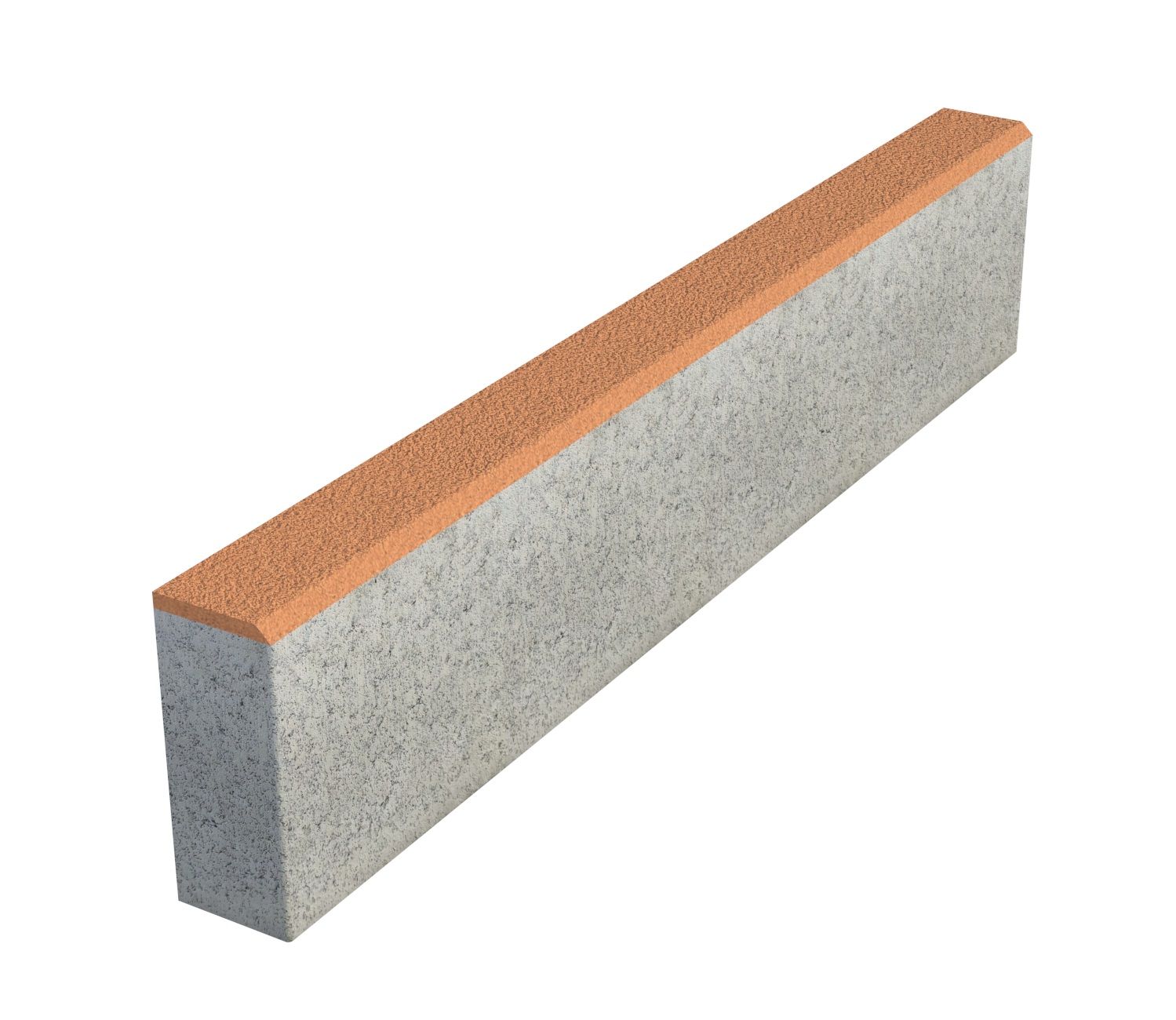 Бордюр тротуарный Выбор БР100х20х8 Гранит Оранжевый фото 1
