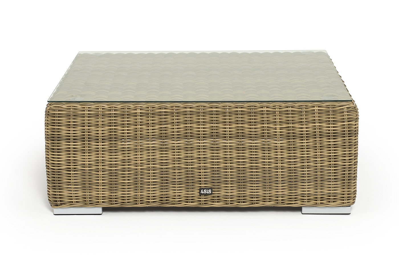 Капри журнальный столик плетеный, цвет соломенный фото 1