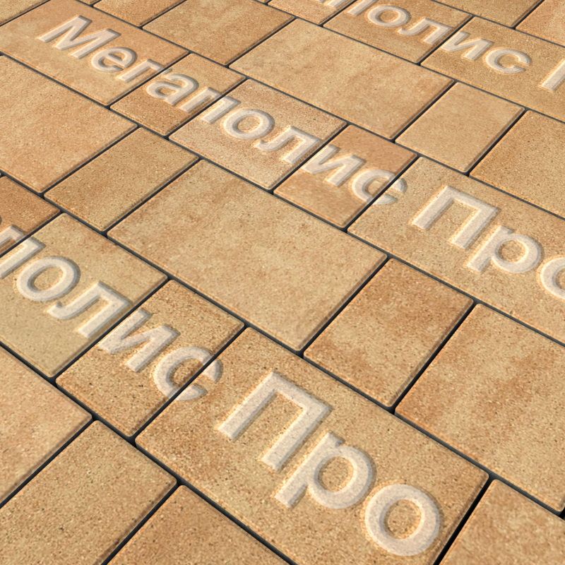 Тротуарная плитка Выбор Старый город Листопад 1Ф.6 60 мм Сахара фото 1