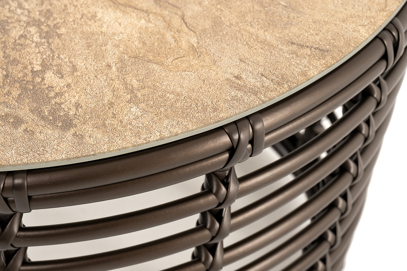 Валенсия журнальный столик из искусственного ротанга, цвет бронзовый фото 4