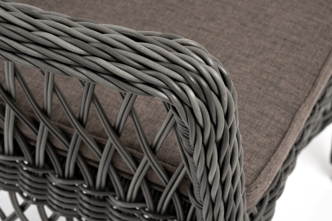 Сицилия плетеный стул из искусственного ротанга, цвет графит фото 4