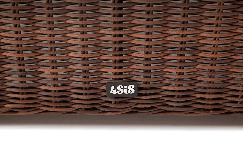 Журнальный столик Лунго 4SIS из искусственного ротанга, цвет коричневый фото 3