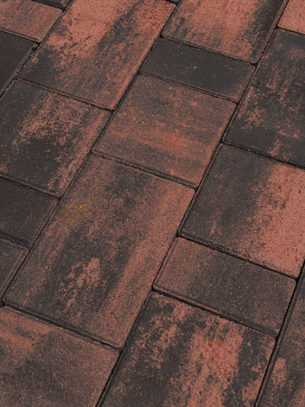 Тротуарная плитка Koldiz Ривьера 50 мм Оникс Красный фото 1