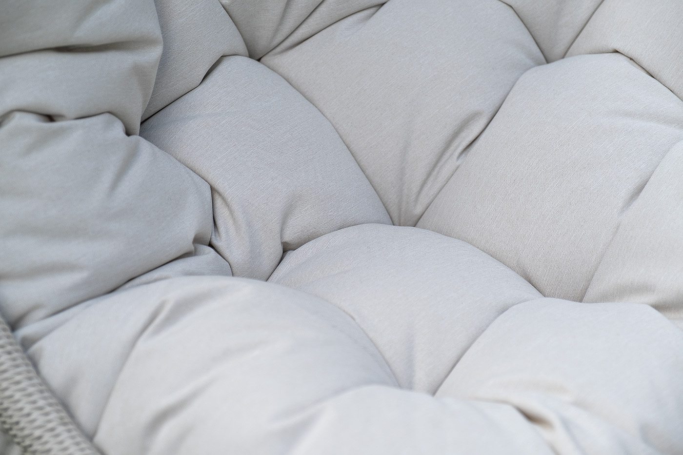 Севилья кресло-кокон из искусственного ротанга, цвет светло-серый фото 7