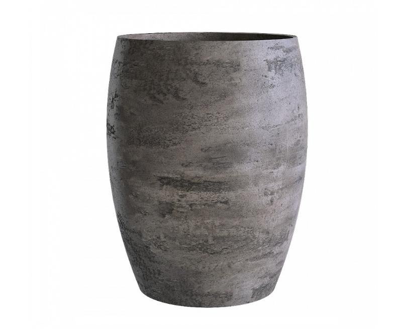 Кашпо Concretika Овал D30 H41 Конкрит грей дарк фото 1